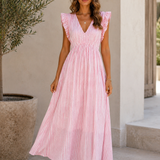 MAXI MUSSELINKLEID „ROSA DREAM“
