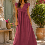 MAXI MUSSELINKLEID „MARBELLA“