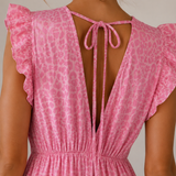 MAXI MUSSELINKLEID „LEO BLUSH“