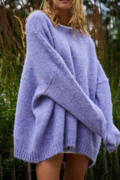 KUSCHELIGER LONGPULLI  „CHIARA“ IN FLIEDER