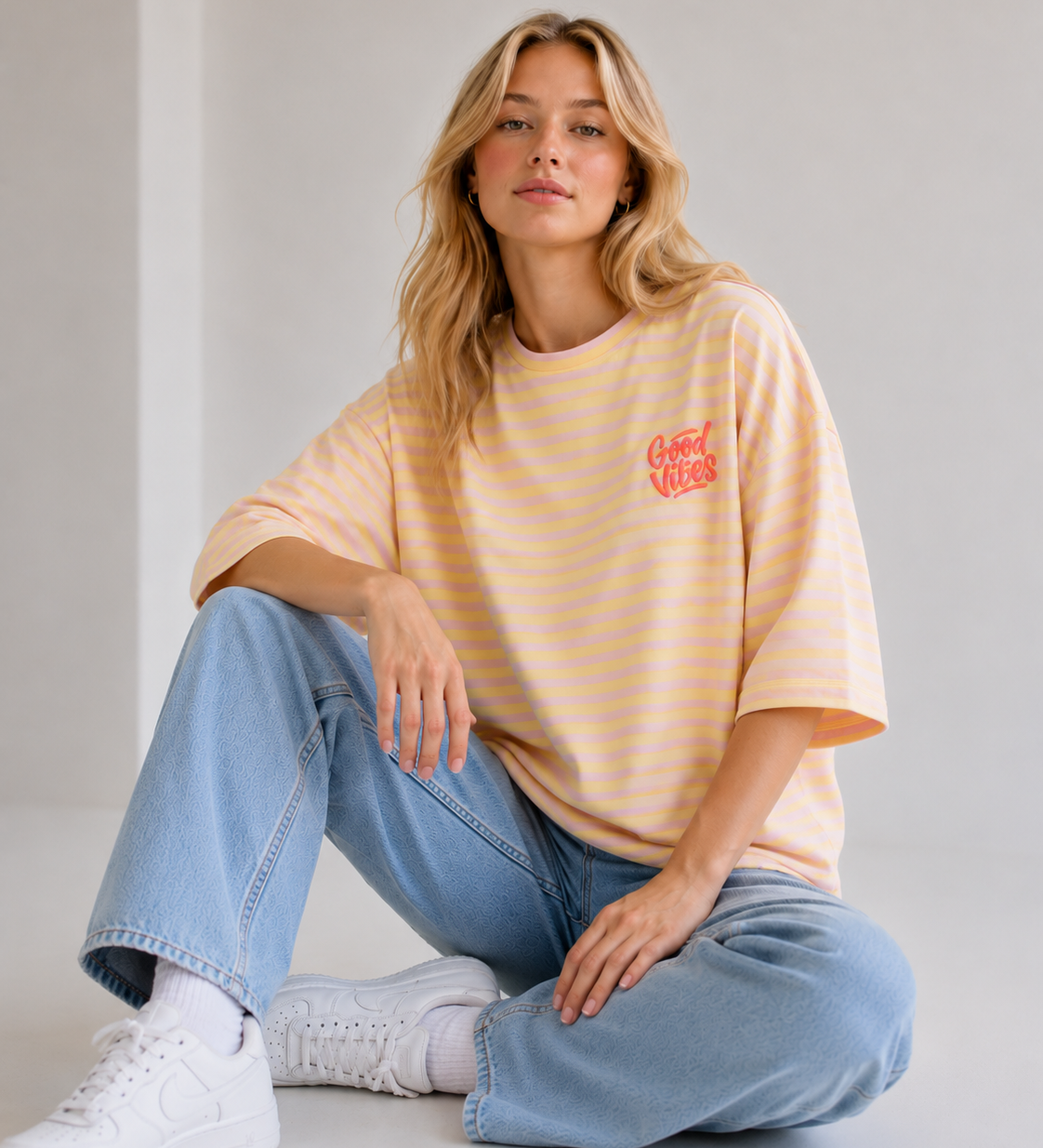 OVERSIZE T-SHIRT „GOOD VIBES"