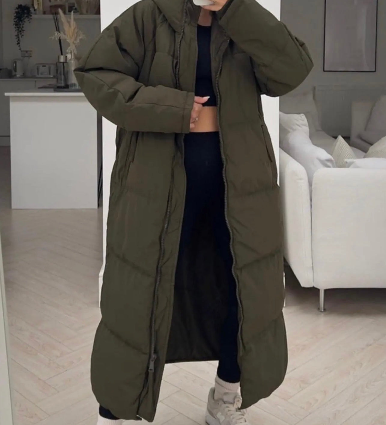 LONG PUFFERCOAT