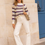PULLI MIT PAILLETTEN BEIGE