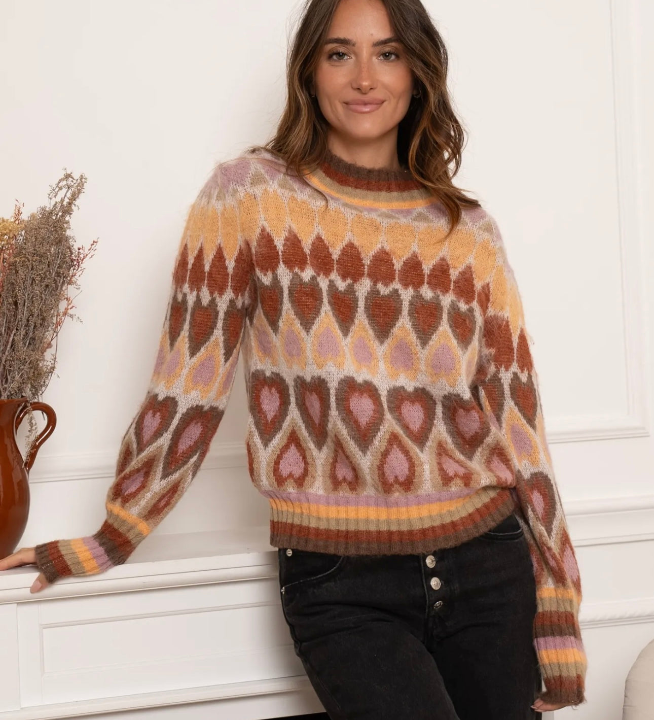 PULLOVER "COLOURFUL HEARTS"