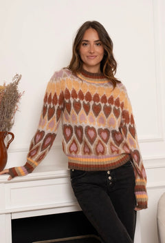 PULLOVER "COLOURFUL HEARTS"