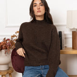 PULLI MIT KLEINEM ROLLKRAGEN "MELINA"