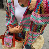 CROCHET STRICKJACKE "PATCHWORK"