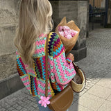 CROCHET STRICKJACKE "PATCHWORK"