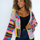 CROCHET STRICKJACKE "PATCHWORK"