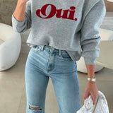 OVERSIZE SWEATSHIRT "OUI"