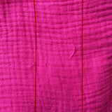 B-WARE - EINFARBIGE HOSE AUS MUSSELIN IN PINK (mit Fadenzieher) -  vom Umtausch ausgeschlossen