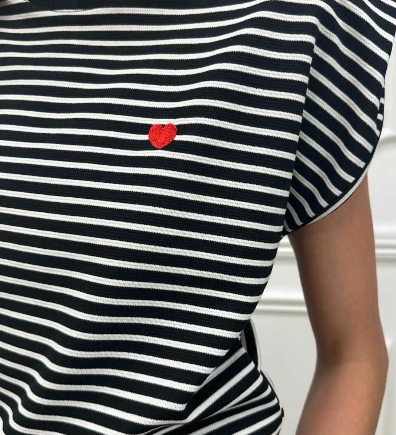 GESTREIFTES T-SHIRT „PETIT COEUR“
