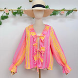 MUSSELINBLUSE "XENIA"