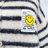 GESTREIFTER CARDIGAN "SMILEY"