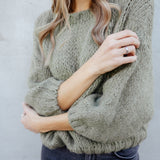 CROPPED STRICKPULLI "LEA"