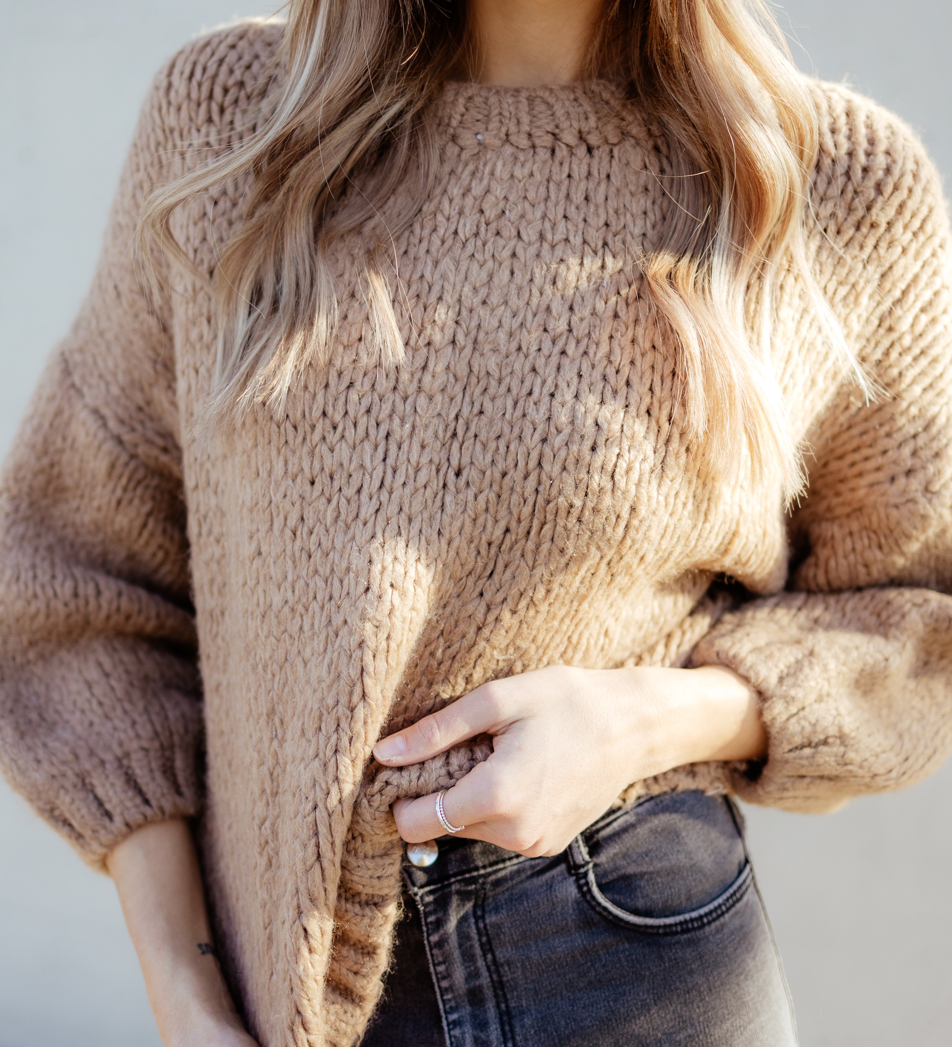 CROPPED STRICKPULLI "LEA"