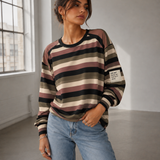 RAINBOW VIBES SWEATER KHAKI 🌈