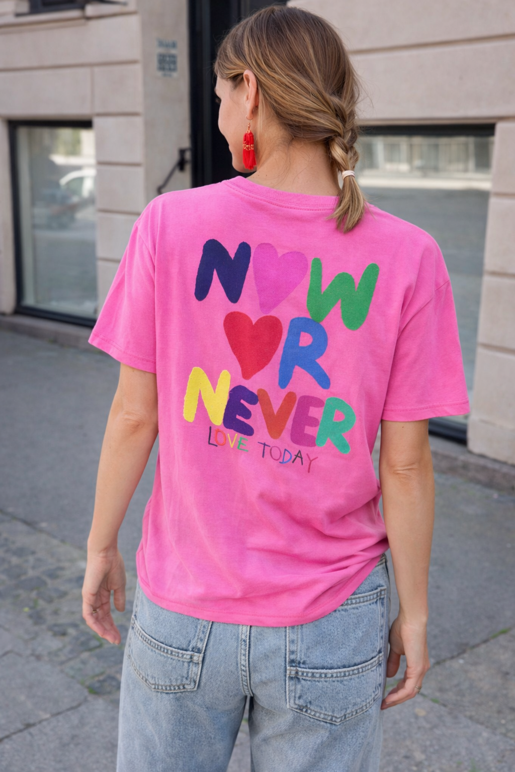 T-Shirt_Now or never-pink