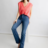 STRICKWESTE MIT V-AUSSCHNITT