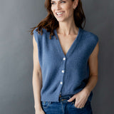 STRICKWESTE MIT V-AUSSCHNITT