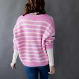 GESTREIFTER CARDIGAN "SMILEY"