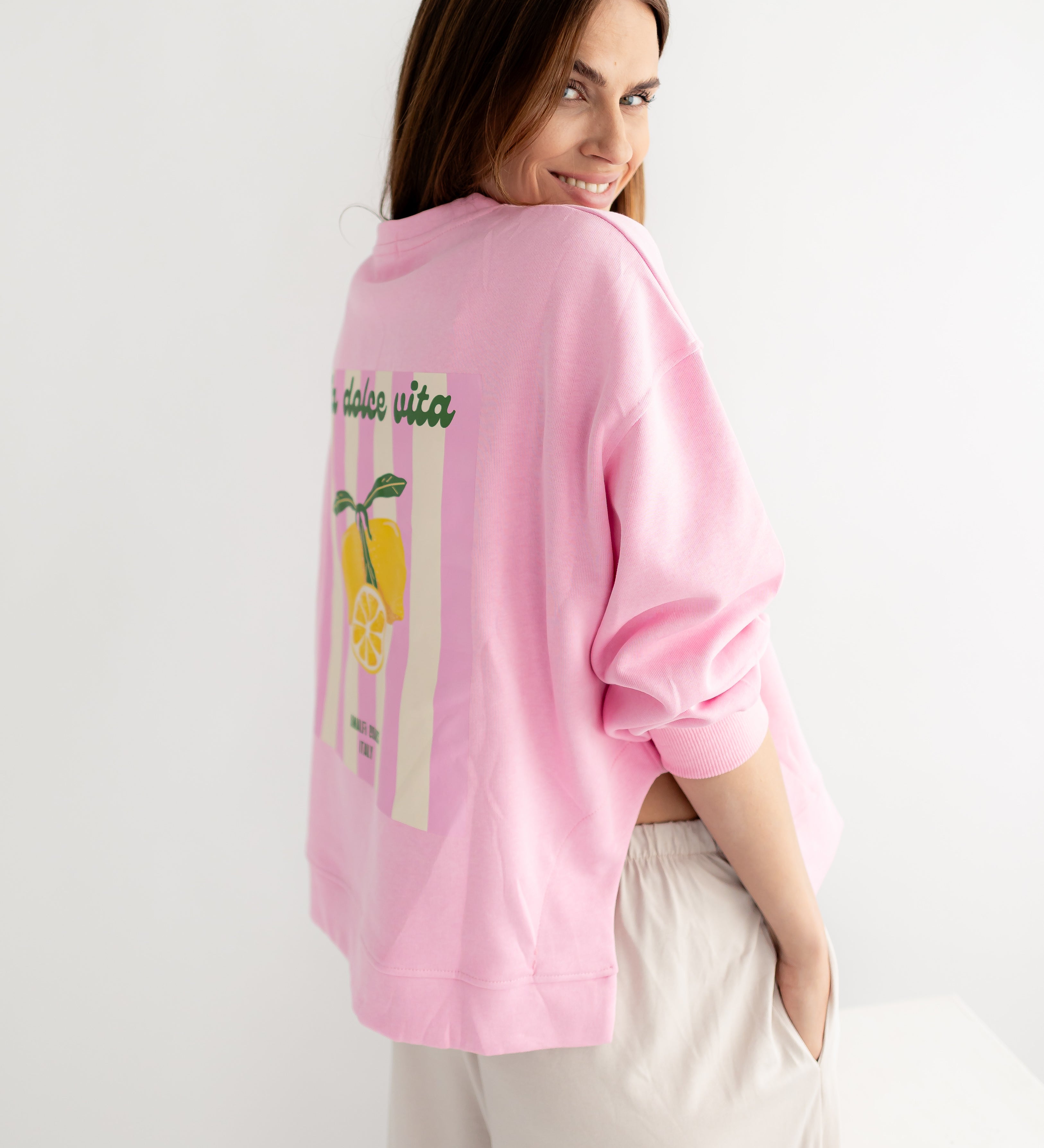 STATEMENT SWEATSHIRT „DOLCE VITA"