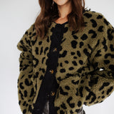 OVERSIZE LEOJACKE IN KHAKI