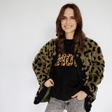 OVERSIZE LEOJACKE IN KHAKI