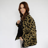 OVERSIZE LEOJACKE IN KHAKI