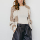 STRICKJACKE MIT BLOCKSTREIFEN "MAVI"