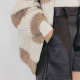 STRICKJACKE MIT BLOCKSTREIFEN "MAVI"