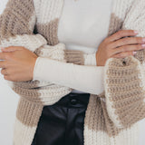 STRICKJACKE MIT BLOCKSTREIFEN "MAVI"
