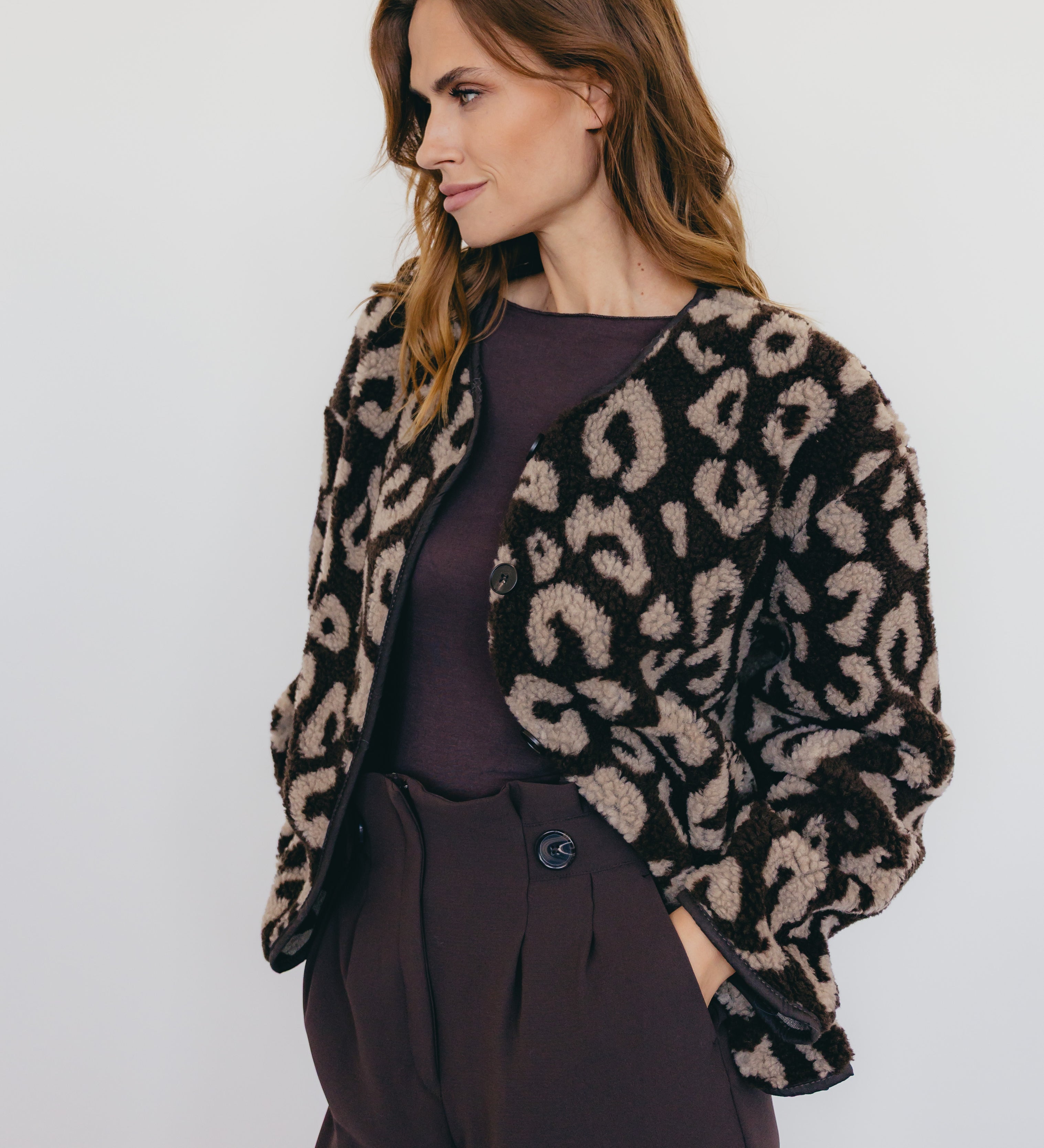 LEO TEDDYJACKE IN SCHOKO