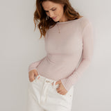 MESH-LONGSLEEVE MIT KLEINEN PÜNKTCHEN