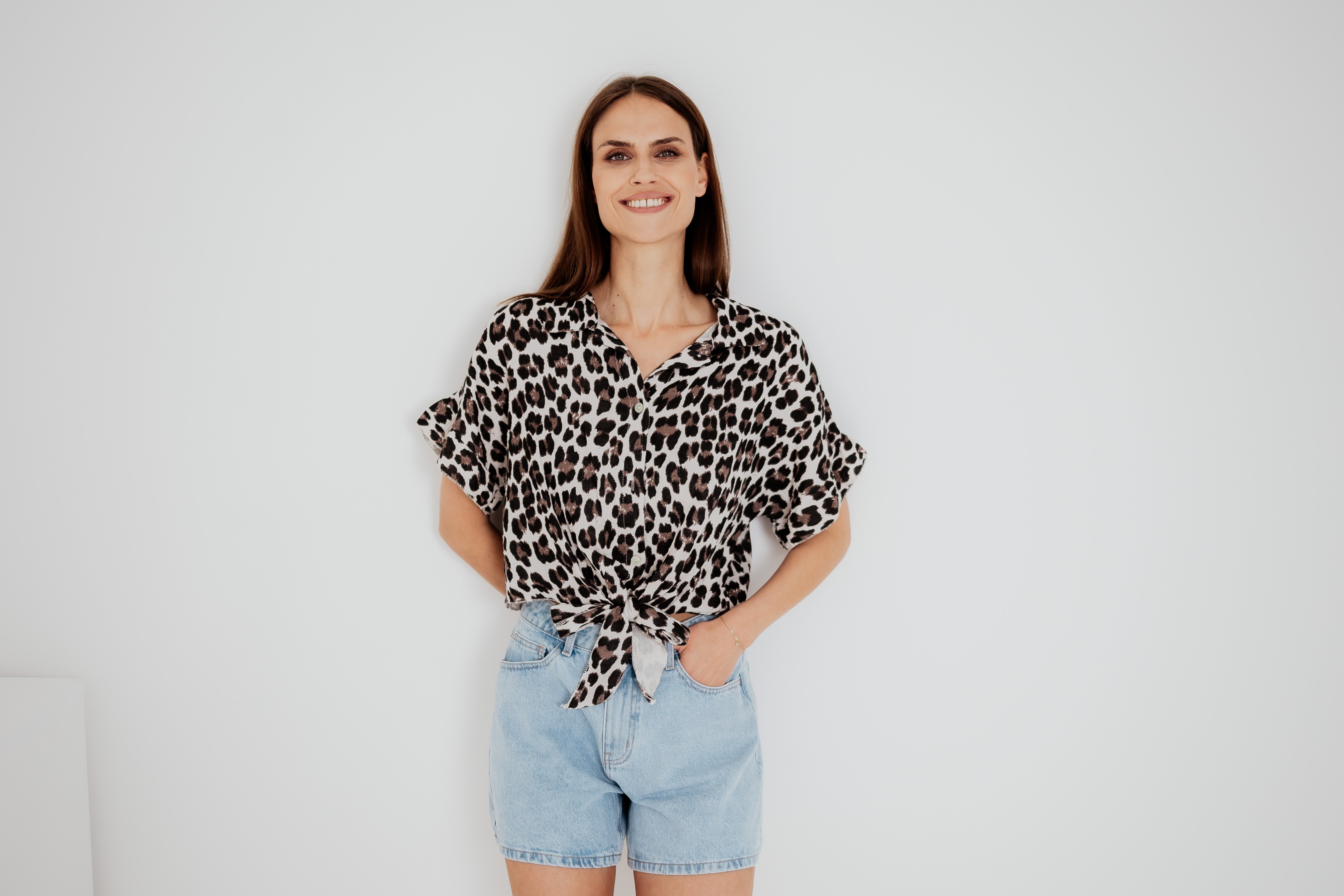 MUSSELIN MIT LEOPRINT