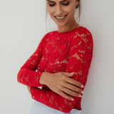ROTER SPITZENBODY „CARMEN“
