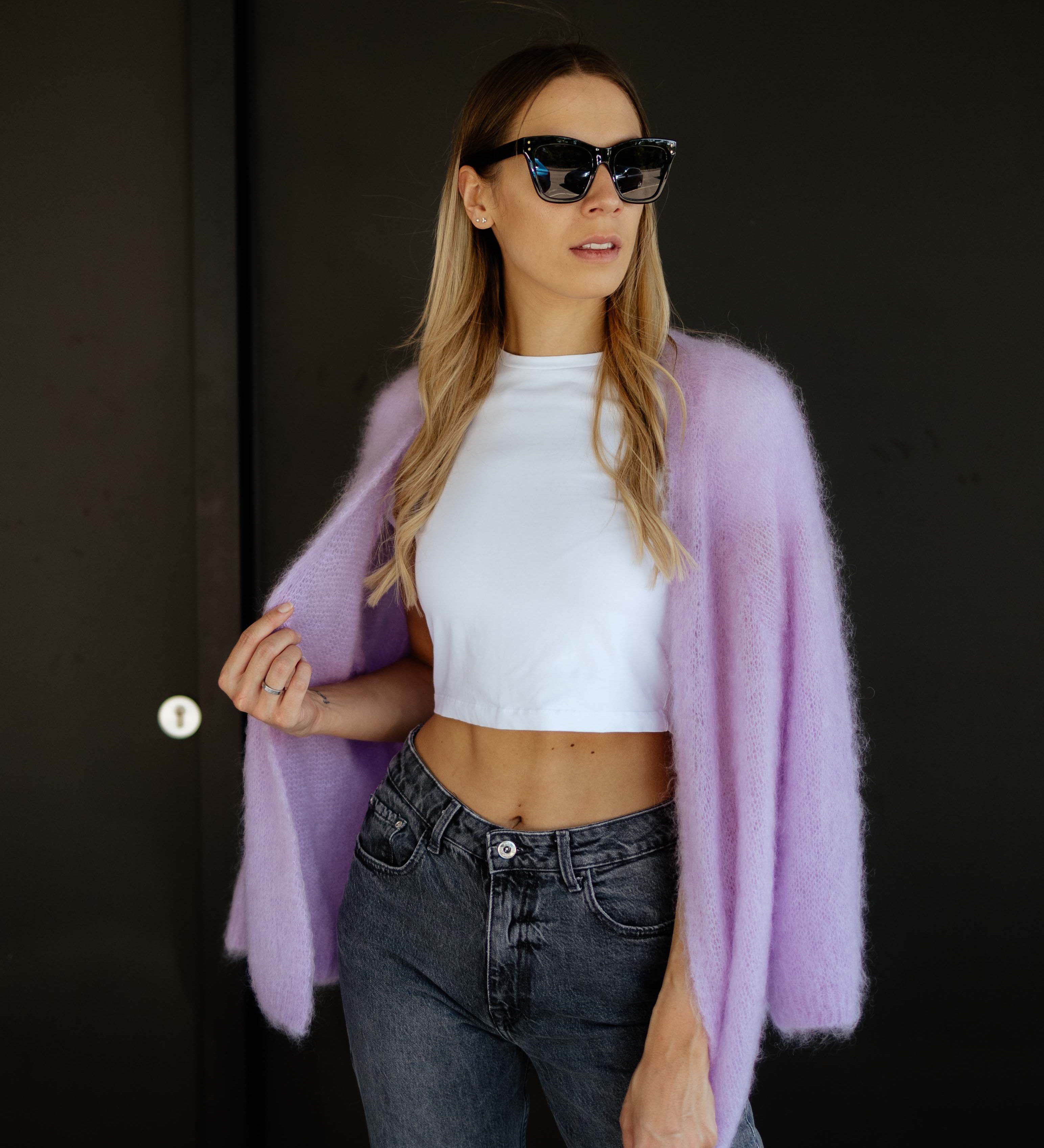 OVERSIZE MOHAIR CARDIGAN „JUSTINE“