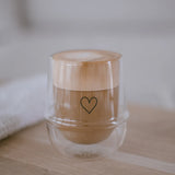 DOPPELWANDIGES GLAS "HERZ" 200 mL