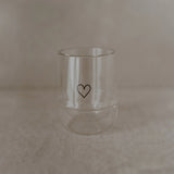 DOPPELWANDIGES GLAS "HERZ" 200 mL