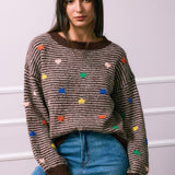 GESTREIFTER PULLOVER "LITTLE HEARTS"