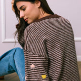 GESTREIFTER PULLOVER "LITTLE HEARTS"