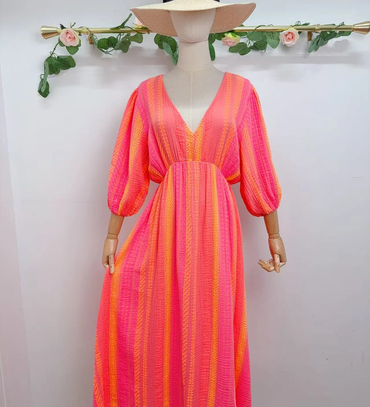 MAXI MUSSELINKLEID "ELLA"