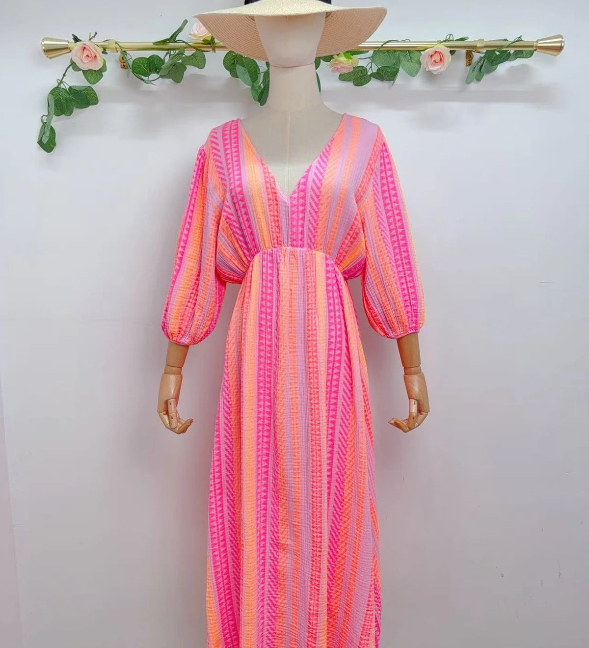 MAXI MUSSELINKLEID "ELLA"