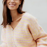 GESTREIFTE STRICKJACKE "VALERIE"