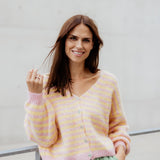 GESTREIFTE STRICKJACKE "VALERIE"