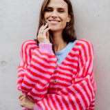 GESTREIFTE STRICKJACKE "VALERIE"
