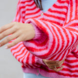GESTREIFTE STRICKJACKE "VALERIE"