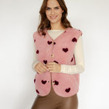 TEDDYWESTE MIT HERZCHEN "ROSA"