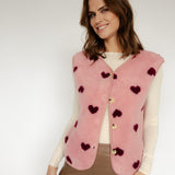 TEDDYWESTE MIT HERZCHEN "ROSA"