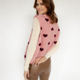 TEDDYWESTE MIT HERZCHEN "ROSA"